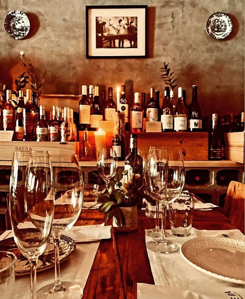 Bar do Brera com taças