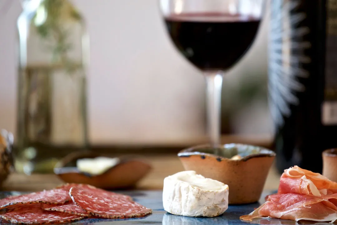 Vinho e queijos